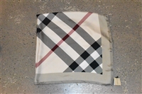 Check Burberry Silk Scarf, size O/S