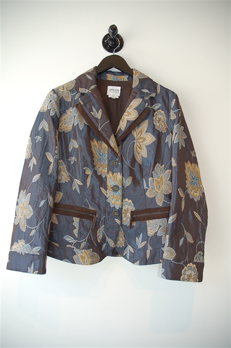 Floral Armani Collezioni Blazer Jacket, size 8