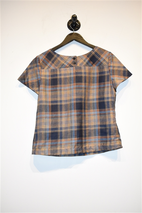 Check Comrags Short-Sleeved Top, size M