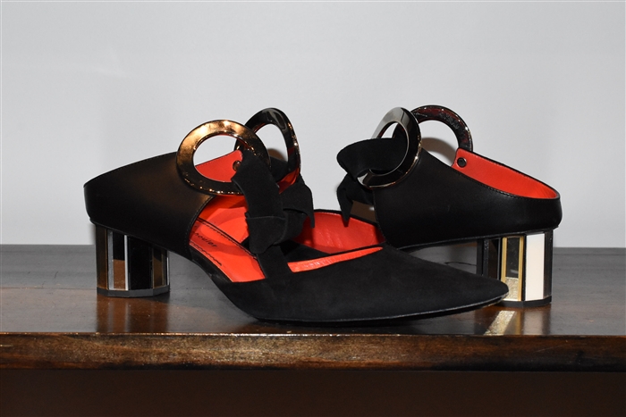 Black Leather Proenza Schouler Pumps, size 8