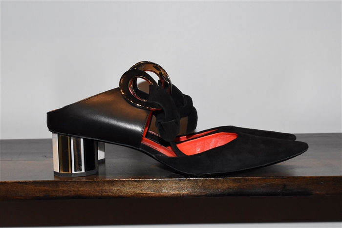 Black Leather Proenza Schouler Pumps, size 8