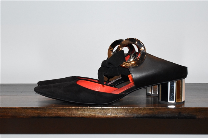 Black Leather Proenza Schouler Pumps, size 8