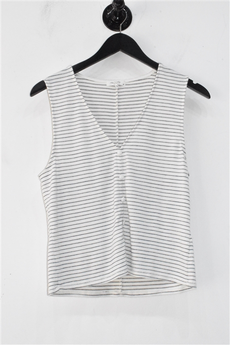 White Stripe Rag & Bone Shell, size L