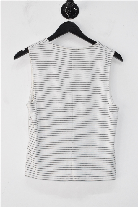 White Stripe Rag & Bone Shell, size L