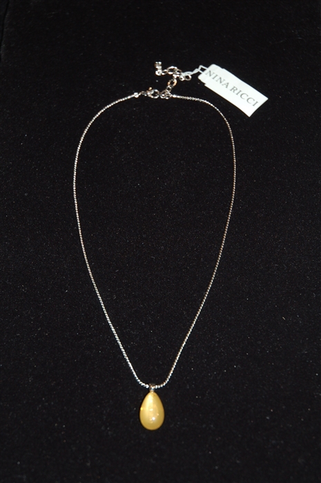 Rhodium Nina Ricci Necklace, size O/S