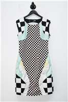 Checkerboard Moschino - Love Sheath Dress, size 8