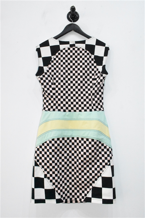 Checkerboard Moschino - Love Sheath Dress, size 8