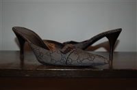 Monogram Gucci Kitten Heels, size 9.5