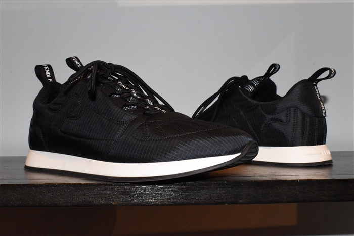 Navy Fendi Sneaker, size 8