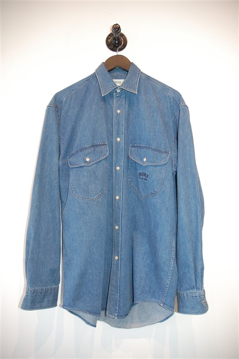 Denim Blue Hugo Boss - Boss Denim Shirt, size S