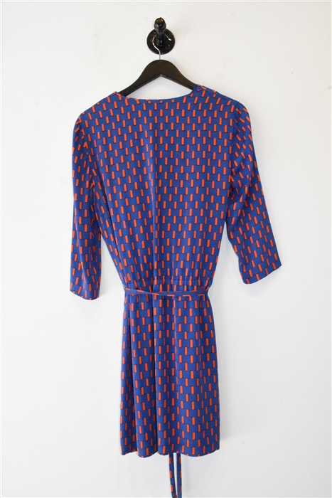 Geometric Diane von Furstenberg Wrap Dress, size 10