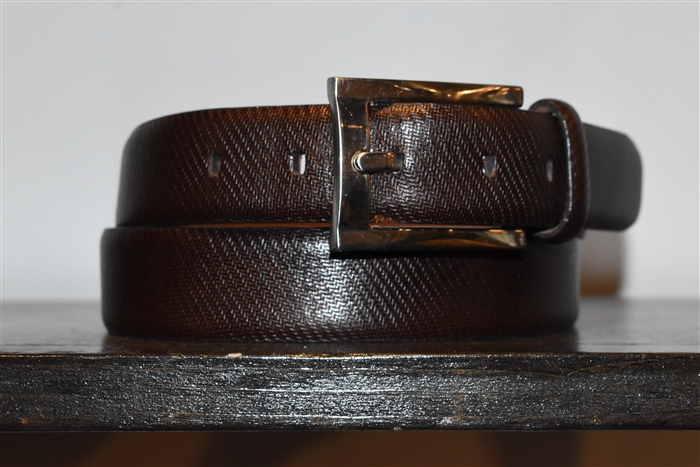 Dark Leather Tumi Belt, size L