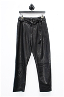 Black Leather Iro Leather Trousers, size M