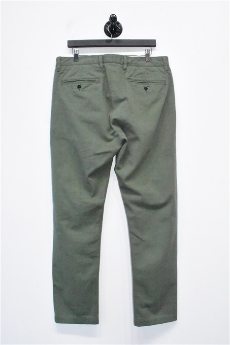 Military Green Todd Snyder Chinos, size 34