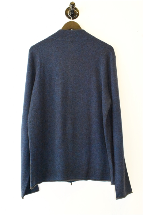 Blue Melange Armani Collezioni Cashmere Sweater, size L