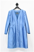 Dusk Blue Alberta Ferretti Shirt Dress, size 10