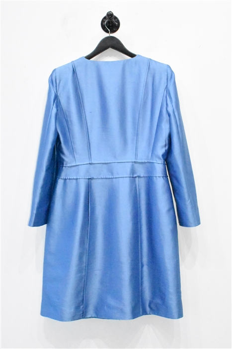 Dusk Blue Alberta Ferretti Shirt Dress, size 10