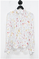 Floral Equipment Button Blouse, size M