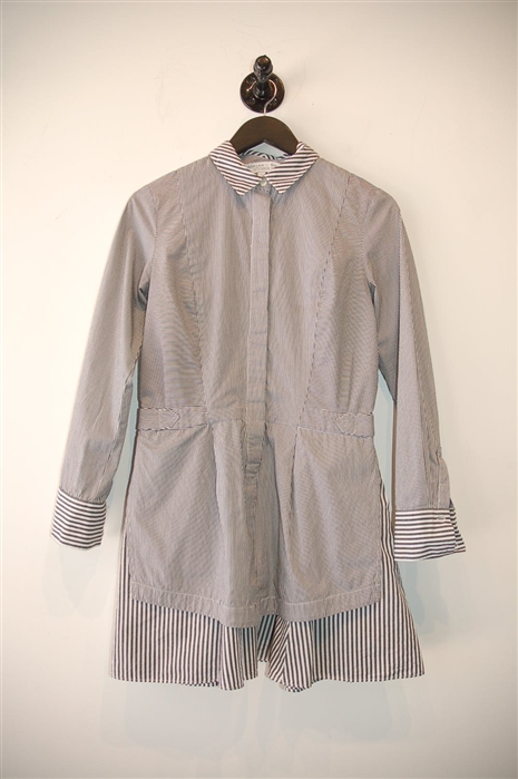 Gray Stripe Derek Lam - 10 Crosby Shirt Dress, size 4