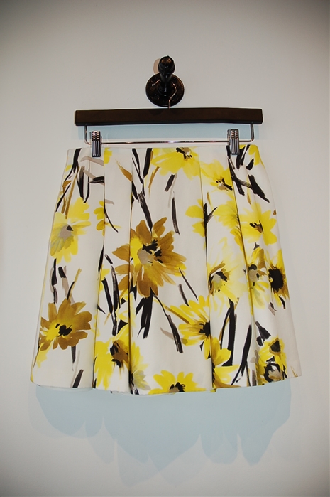 Floral Alice + Olivia Pleated Skirt, size 6