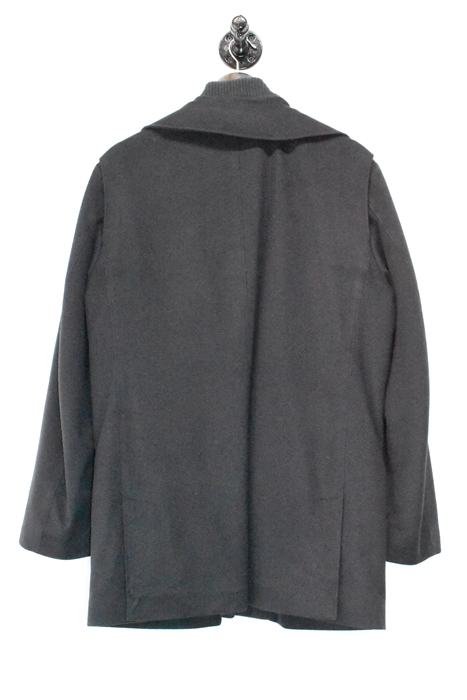 Basic Black Loro Piana Cashmere Coat, size M