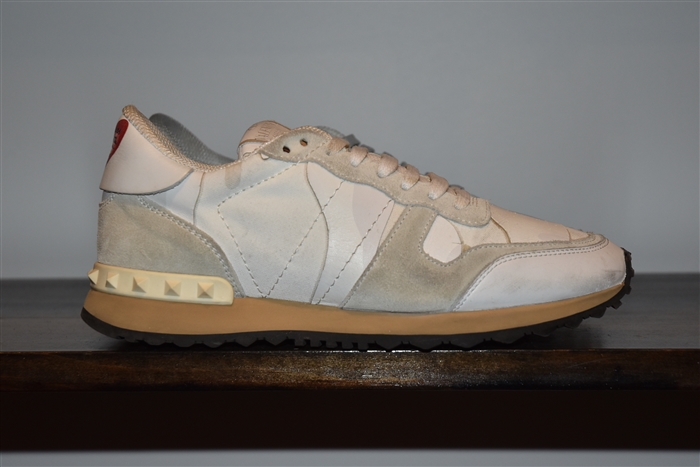 White Camo Valentino Sneaker, size 7.5