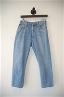 Light Denim Agolde Cropped Jean, size 27