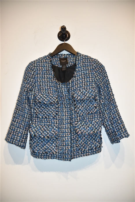 Blue Tweed Smythe Jacket, size 2