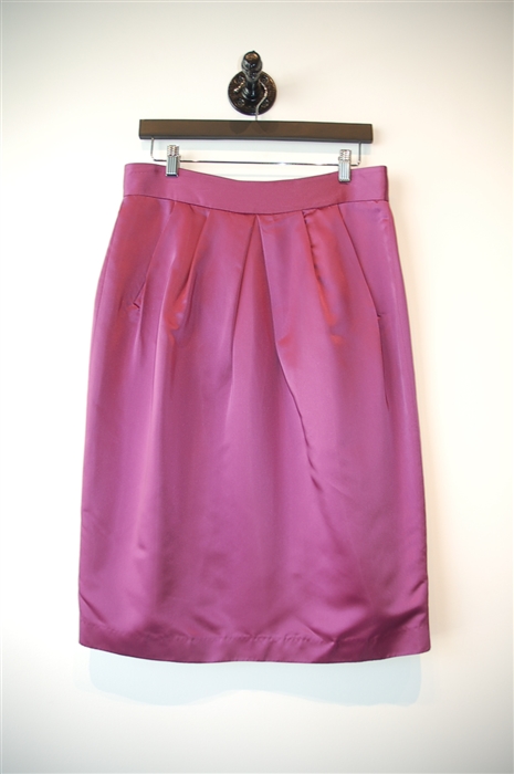 Satin Plum D&G - Dolce & Gabbana Pencil Skirt, size L