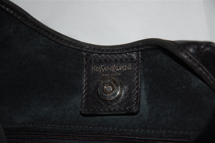 Black Leather Saint Laurent Hobo, size L