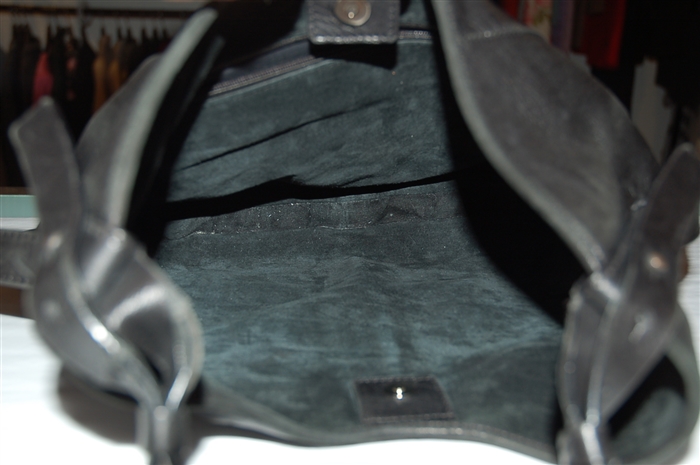 Black Leather Saint Laurent Hobo, size L