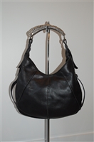 Black Leather Saint Laurent Hobo, size L