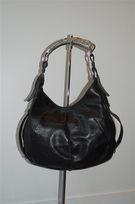Black Leather Saint Laurent Hobo, size L