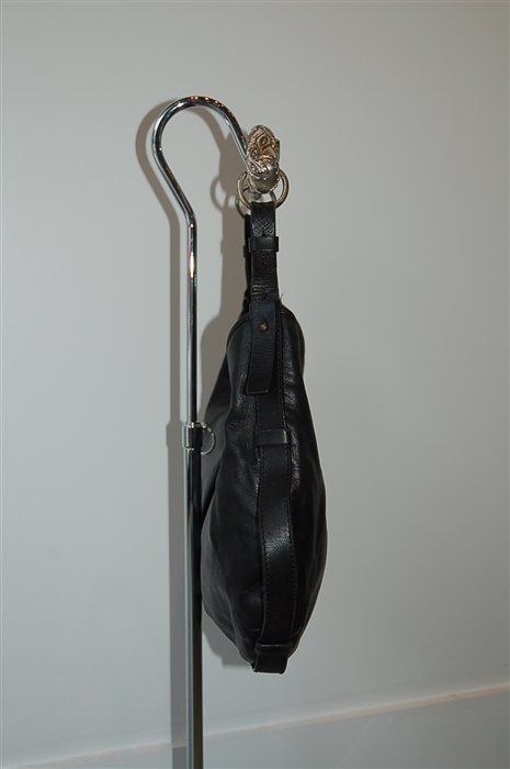 Black Leather Saint Laurent Hobo, size L