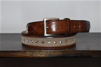 Brown Leather Paul & Shark Belt, size XL