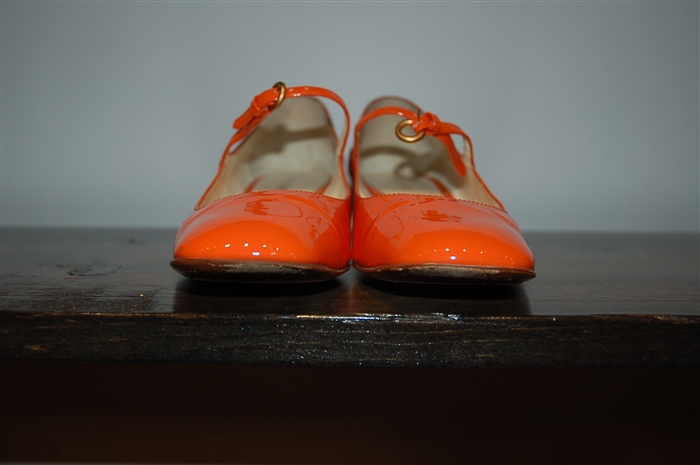 Orange Miu Miu Shoes, size 6.5