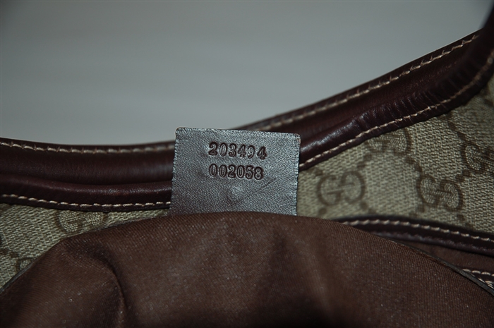 Monogram Gucci Hobo, size L