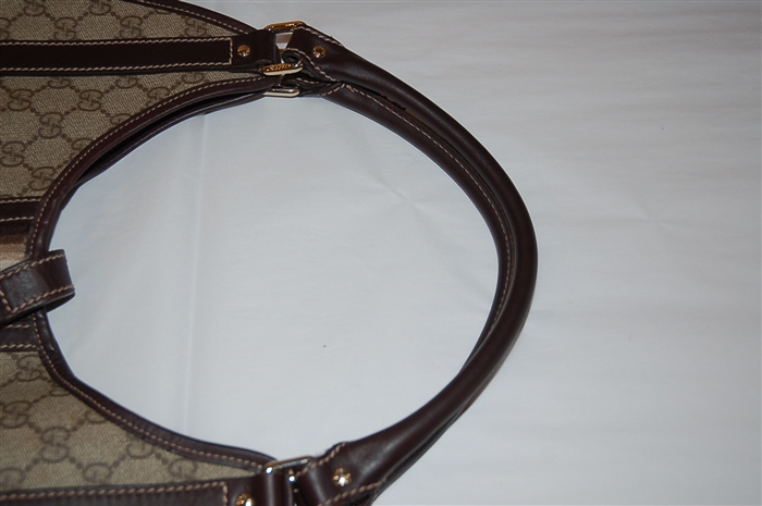 Monogram Gucci Hobo, size L