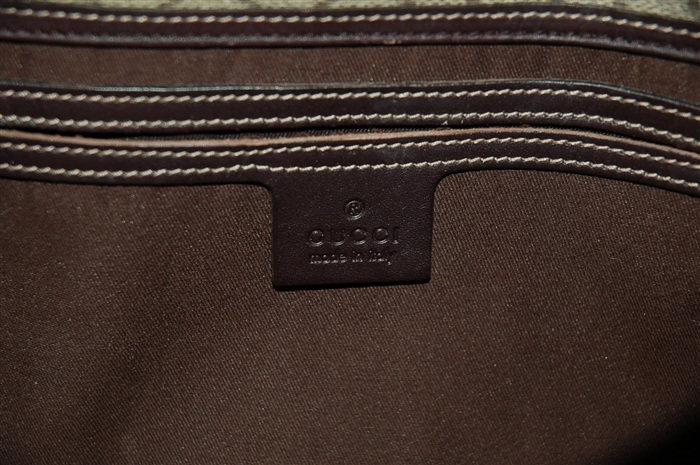 Monogram Gucci Hobo, size L