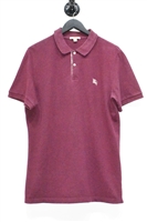 Wine Burberry Polo, size L