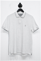 Heather Gray Brunello Cucinelli Polo, size M