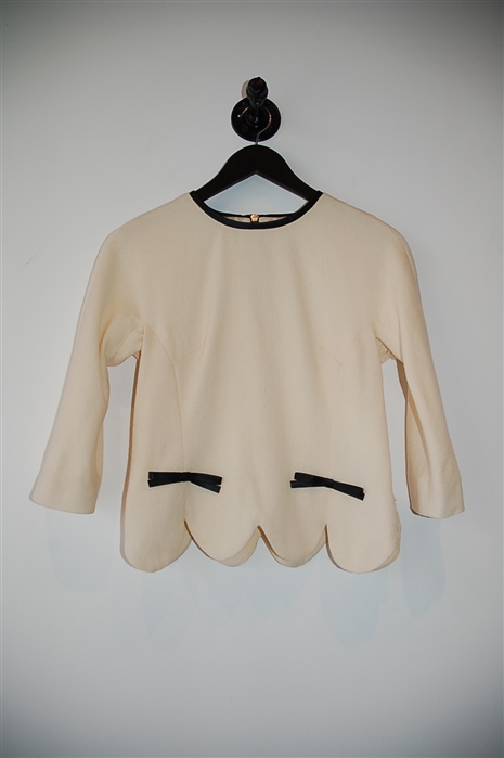 Cream Milly Pullover, size 0