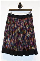 Rainbow Chanel A-Line Skirt, size 8