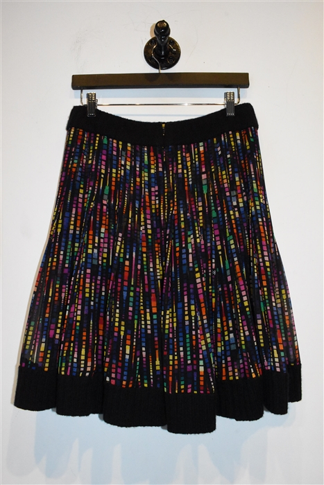 Rainbow Chanel A-Line Skirt, size 8