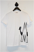 White Moncler T-Shirt, size M