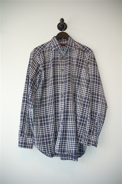 Plaid Etro Button Shirt, size L