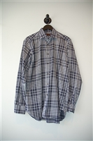 Plaid Etro Button Shirt, size L