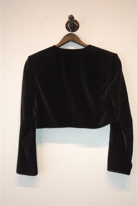 Black Velvet Escada Evening Jacket, size 10