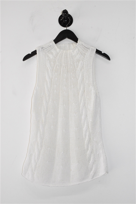 Soft White Brunello Cucinelli Sleeveless, size M