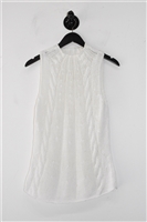 Soft White Brunello Cucinelli Sleeveless, size M